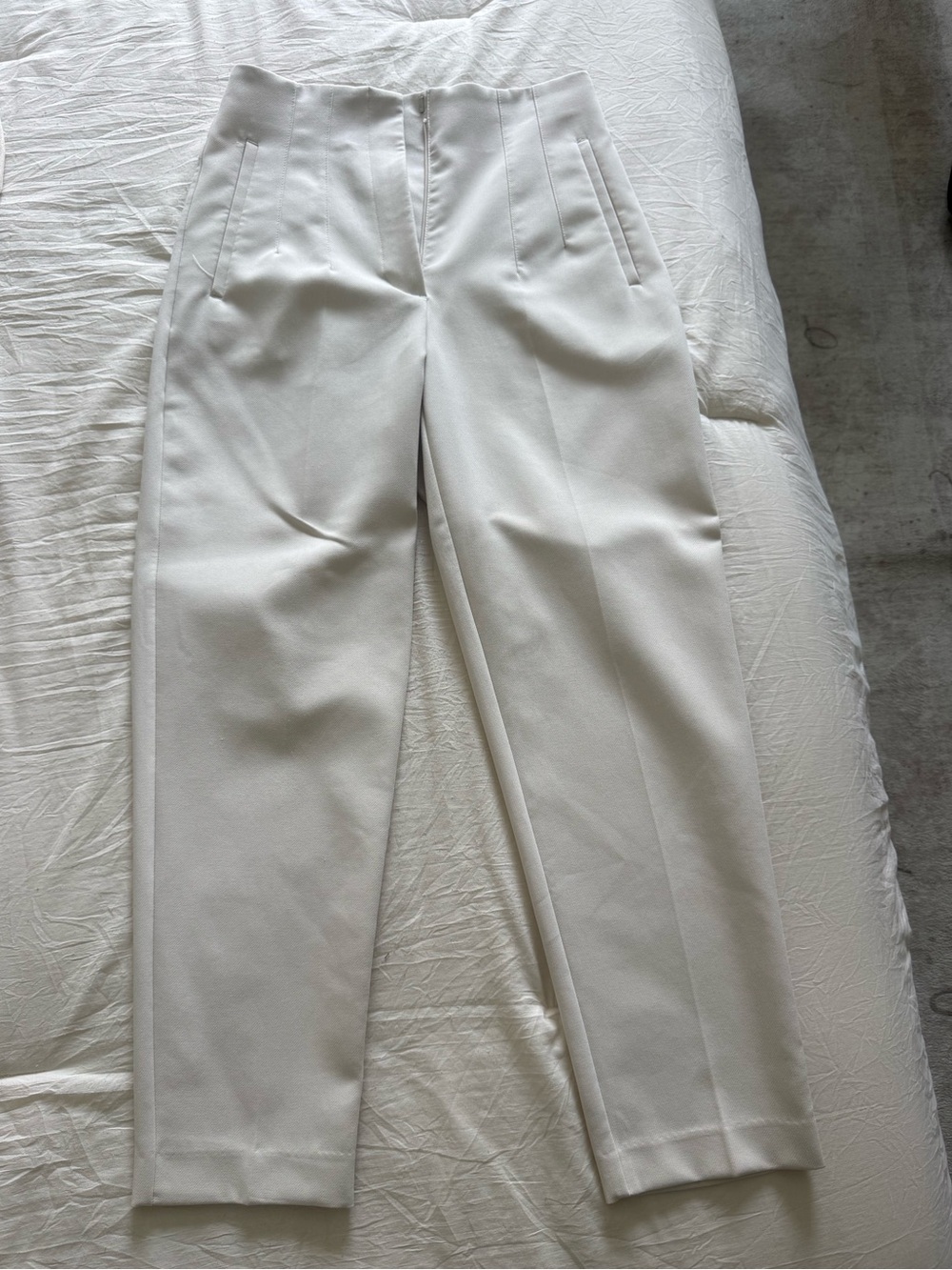 Classic Tailored Pants in Off-White